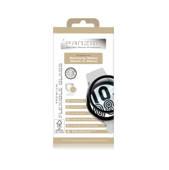Panzer Samsung Galaxy Watch 4 44mm flexibelt glas - Svart