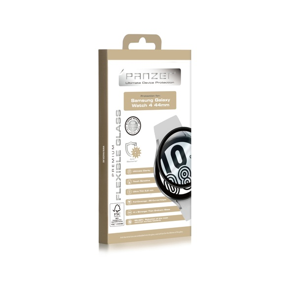 Panzer Samsung Galaxy Watch 4 44mm flexibelt glas - Svart