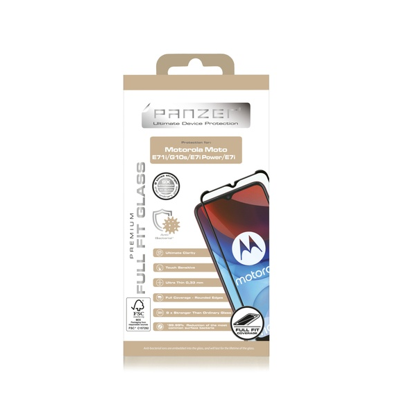 Panzer Motorola Moto G10/E7i Power FullFit - Svart