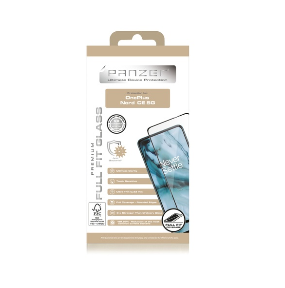 Panzer OnePlus Nord CE 5G Full-fit glas - Svart
