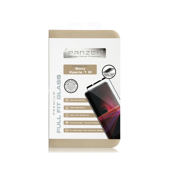 Panzer Sony Xperia 1 III Full-Fit Glas - Svart