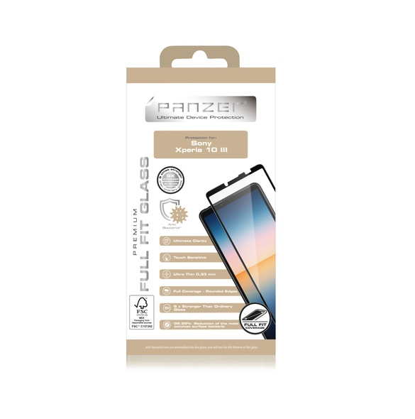 Panzer Sony Xperia 10 III Full-Fit Glas - Svart