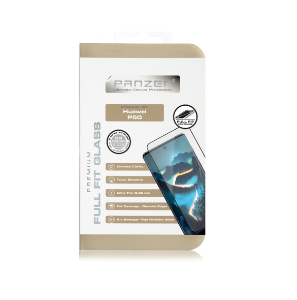 Panzer Huawei P50, Full-fit Glas - Svart