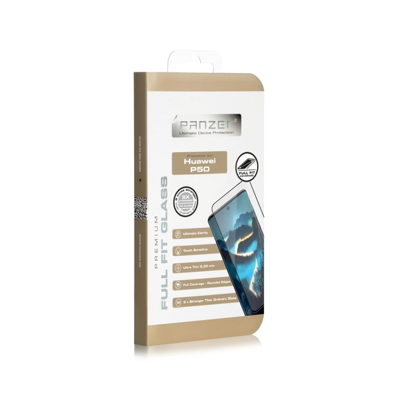 Panzer Huawei P50, Full-fit Glas - Svart