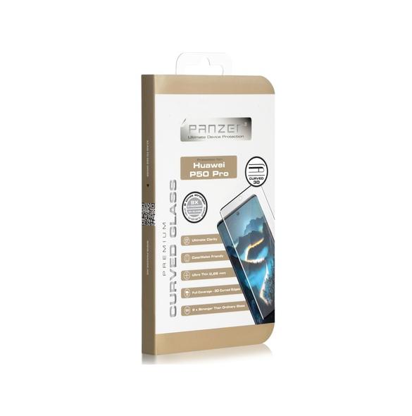 Panzer Huawei P50 Pro, Full-fit Glas - Svart