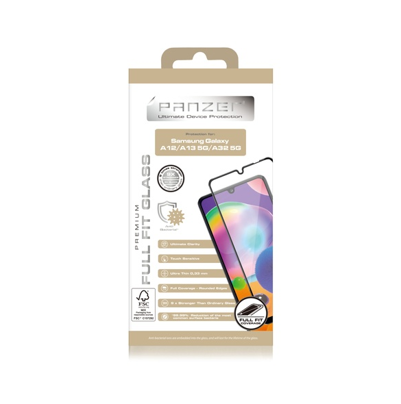 Panzer Samsung Galaxy A12/A13/A32 5G Full-fit glas - Svart