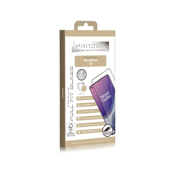 Panzer OnePlus 9 Full-fit glas - Svart