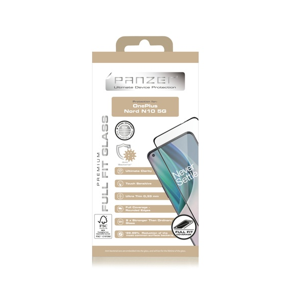 Panzer OnePlus Nord N10 5G Full-fit glas - Svart