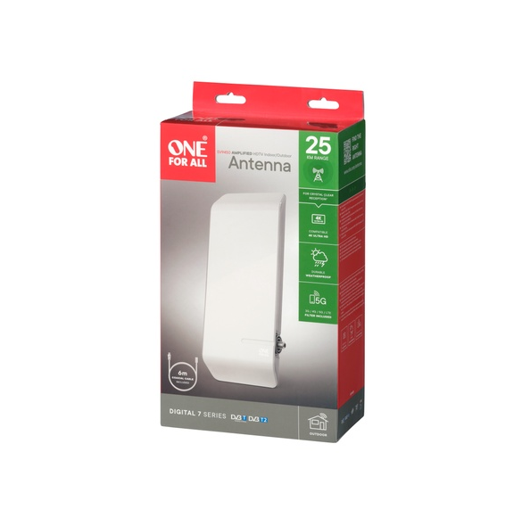 One For All SV 9450 Ant utomhus 4K UHD VHF/UHF aktiv 44db 5G