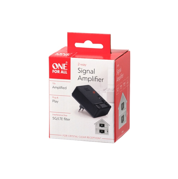 One For All SV 9620 Signalförstärkare TV/radio 2 ut 5G