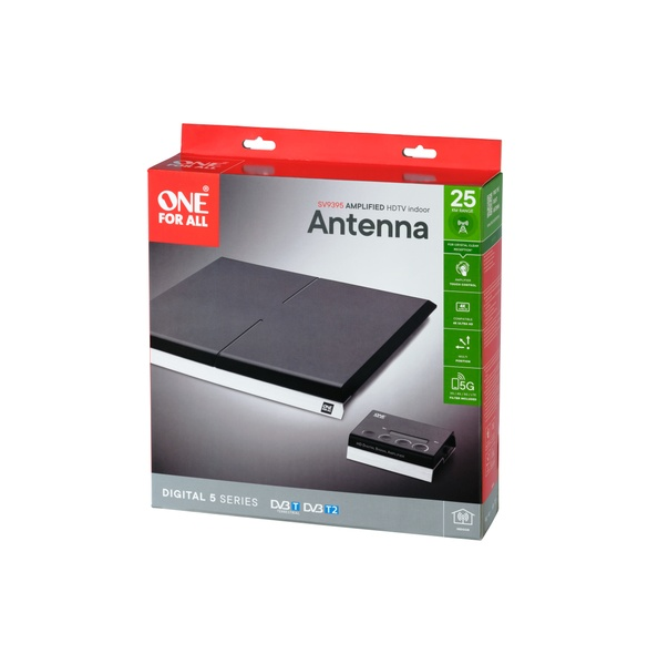 One For All SV 9395 Ant inomhus Full HD aktiv 51db 360° 5G