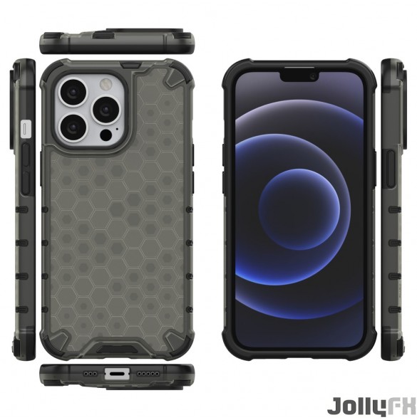 Med detta skal kommer du att vara lugn för iPhone 13 Pro väldigt snyggt skydd från JollyFX.