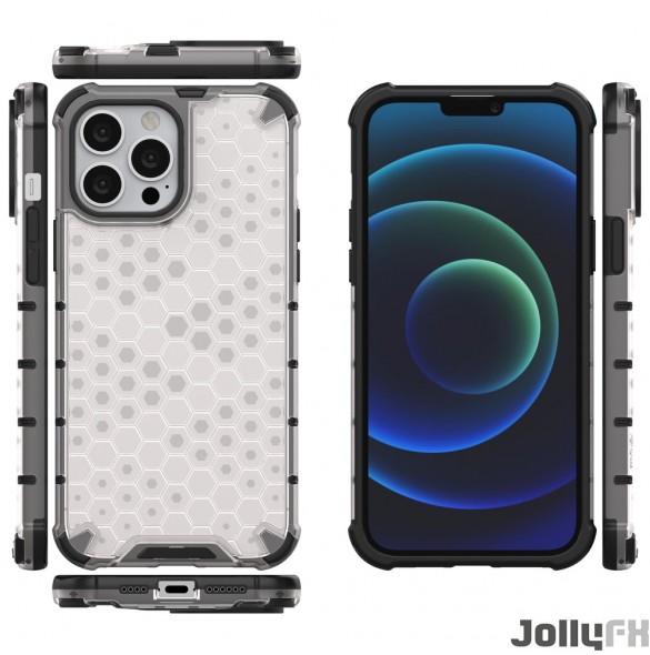 Med detta skal kommer du att vara lugn för iPhone 13 Pro Max väldigt snyggt skydd från JollyFX.