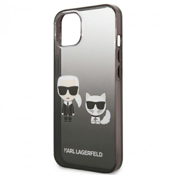 Med detta skal kommer du att vara lugn för iPhone 13 Mini väldigt snyggt skydd från Karl Lagerfeld.