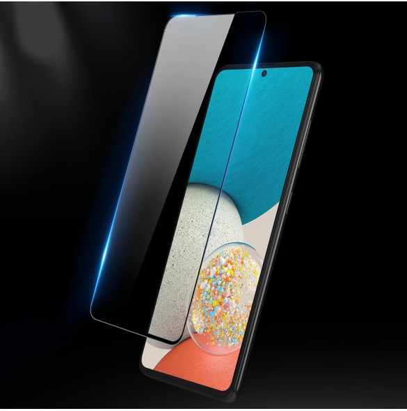 Dux Ducis 9D härdat glas helskärm 9H helskärmshärdat glas med ram för Samsung Galaxy A73 - Svart (väskvänlig)