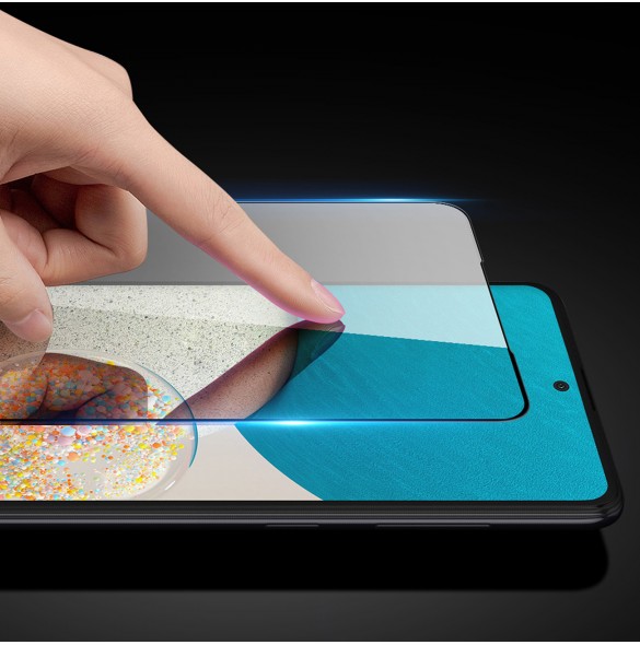 Dux Ducis 9D härdat glas helskärm 9H helskärmshärdat glas med ram för Samsung Galaxy A73 - Svart (väskvänlig)