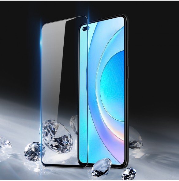 Dux Ducis 9D Tempered Glass helskärm 9H helskärmshärdat glas med ram för Huawei Honor 50 Lite - Svart (väskvänlig)