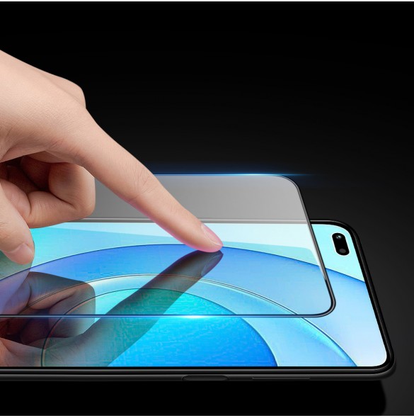 Dux Ducis 9D Tempered Glass helskärm 9H helskärmshärdat glas med ram för Huawei Honor 50 Lite - Svart (väskvänlig)