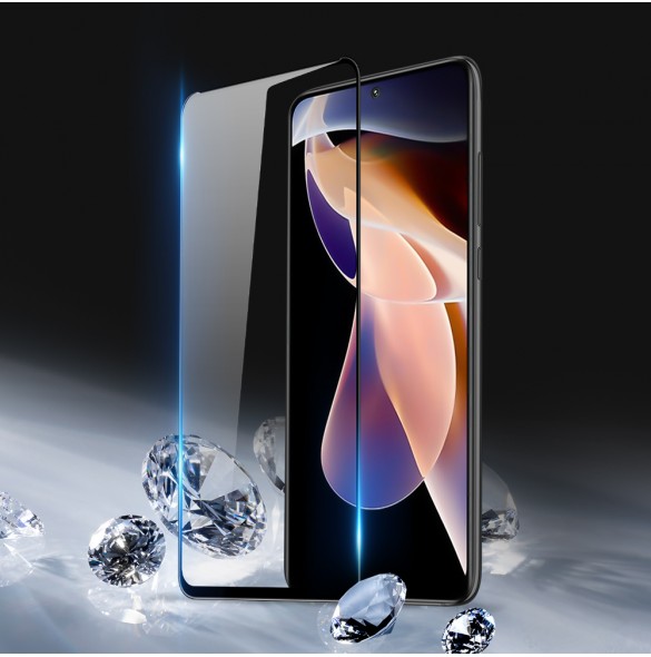 Dux Ducis 9D Tempered Glass helskärm 9H helskärmshärdat glas med ram för Xiaomi Redmi Note 11 Pro Plus / 11 Pro - Svart