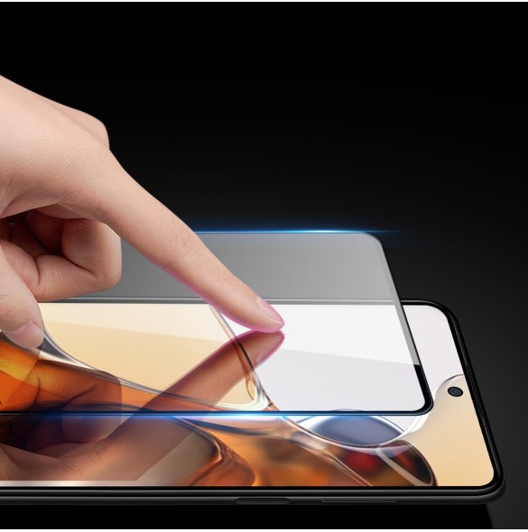 Dux Ducis 9D härdat glas helskärm 9H helskärmshärdat glas med ram för Xiaomi Mi 11T Pro / Mi 11T - Svart (väskvänlig)