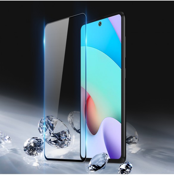 Dux Ducis 9D Tough Screen Protector i härdat glas täckt med ram för Xiaomi Redmi 10 - Svart (väskvänlig)