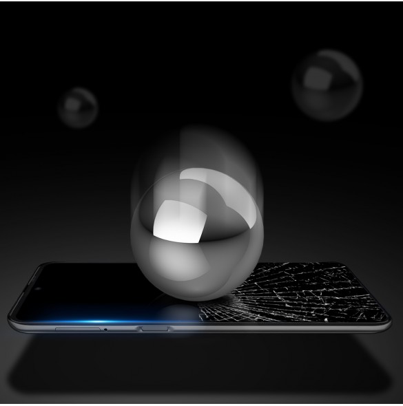 Dux Ducis 9D Tough Screen Protector i härdat glas täckt med ram för Motorola Moto Edge 20 Lite - Svart (väskvänlig)