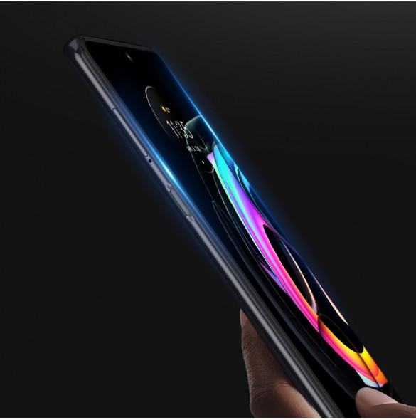 Dux Ducis 9D Tough Screen Protector i härdat glas täckt med ram för Motorola Moto Edge 20 Lite - Svart (väskvänlig)