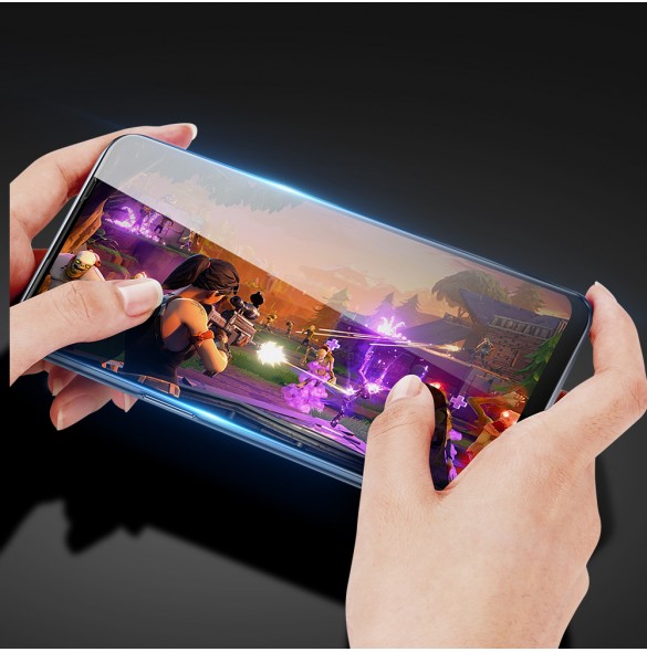 Dux Ducis 9D Tough Screen Protector i härdat glas täckt med ram för OnePlus Nord 2 5G - Svart (väskvänlig)