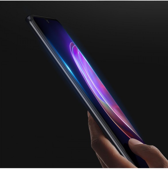 Dux Ducis 9D Tough Screen Protector i härdat glas heltäckt med ram för Vivo V21 5G / V21 4G - Genomskinligt (väskvänlig)