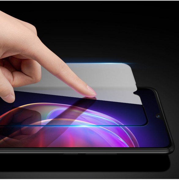 Dux Ducis 9D Tough Screen Protector i härdat glas heltäckt med ram för Vivo V21 5G / V21 4G - Genomskinligt (väskvänlig)