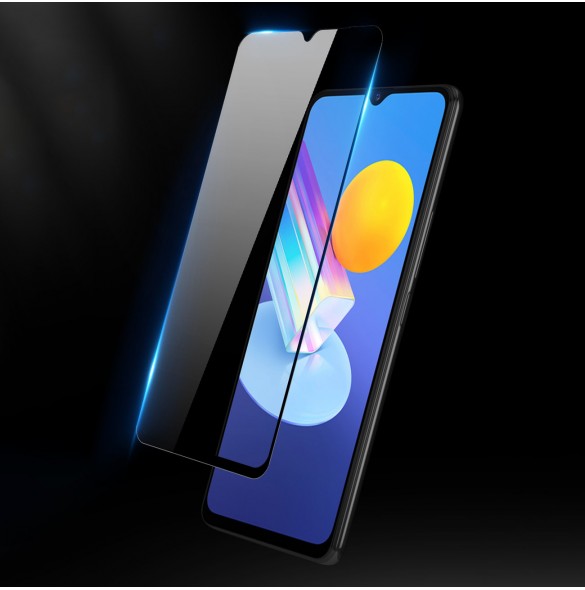Dux Ducis 9D Tough Screen Protector i härdat glas helt täckt med ram för Vivo Y72 5G - Genomskinligt (väskvänlig)