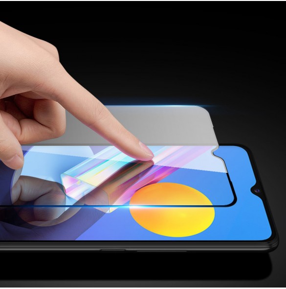 Dux Ducis 9D Tough Screen Protector i härdat glas helt täckt med ram för Vivo Y72 5G - Genomskinligt (väskvänlig)