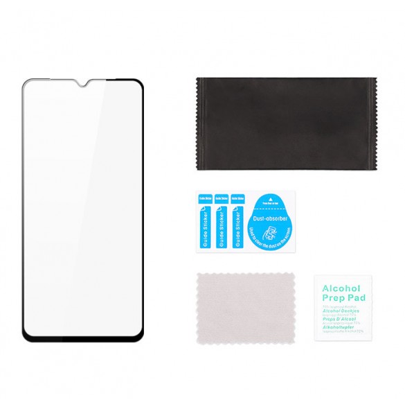 Dux Ducis 9D Tough Screen Protector i härdat glas helt täckt med ram för Vivo Y72 5G - Genomskinligt (väskvänlig)