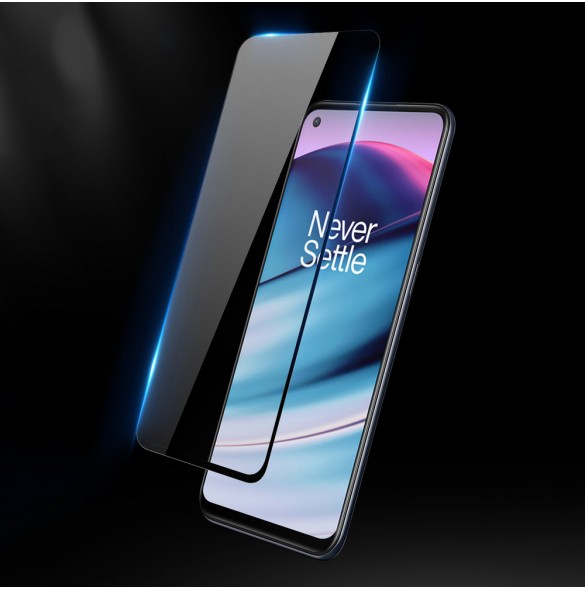 Dux Ducis 9D Tough Screen Protector i härdat glas heltäckt med ram för OnePlus Nord CE 5G - Genomskinligt (väskvänlig)