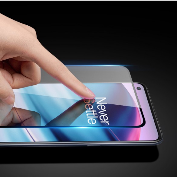 Dux Ducis 9D Tough Screen Protector i härdat glas heltäckt med ram för OnePlus Nord CE 5G - Genomskinligt (väskvänlig)
