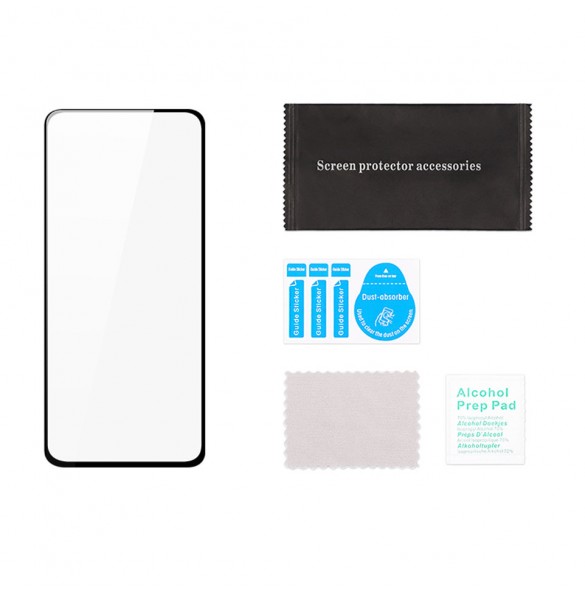 Dux Ducis 9D Tough Screen Protector i härdat glas heltäckt med ram för OnePlus Nord CE 5G - Genomskinligt (väskvänlig)