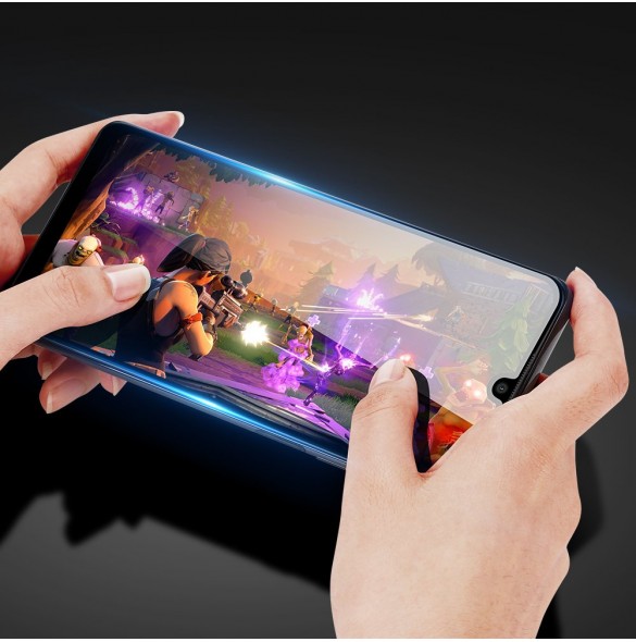 Dux Ducis 9D Tough Screen Protector i härdat glas täckt med ram för Samsung Galaxy A22 4G - Svart (väskvänlig)