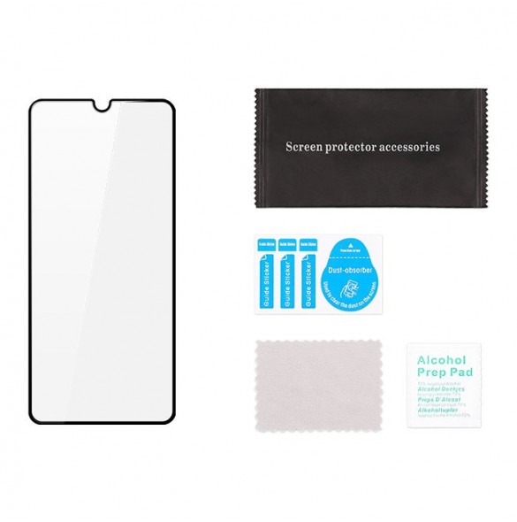 Dux Ducis 9D Tough Screen Protector i härdat glas täckt med ram för Samsung Galaxy A22 4G - Svart (väskvänlig)