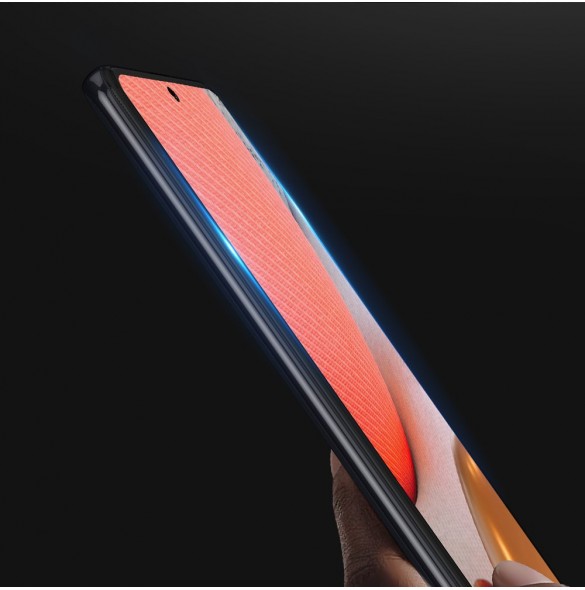 Dux Ducis 9D Tough Screen Protector i härdat glas täckt med ram för Samsung Galaxy A72  - Svart (väskvänlig)