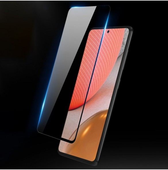 Dux Ducis 9D Tough Screen Protector i härdat glas täckt med ram för Samsung Galaxy A72  - Svart (väskvänlig)