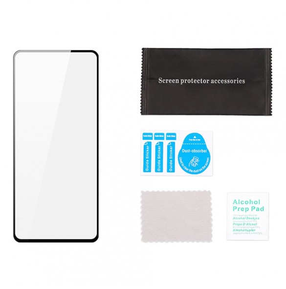 Dux Ducis 9D Tough Screen Protector i härdat glas täckt med ram för Samsung Galaxy A72  - Svart (väskvänlig)