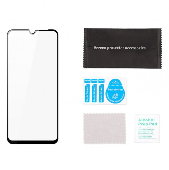 Dux Ducis 9D Tough Screen Protector i härdat glas täckt med ram för Motorola Moto G10 / Moto G20 / Moto G30 - Svart (väskvänlig)