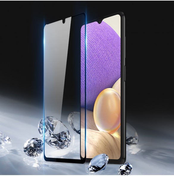 Dux Ducis 9D Tough Screen Protector i härdat glas täckt med ram för Samsung Galaxy A32 5G - Svart (väskvänlig)