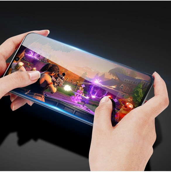 Dux Ducis 9D Tough Screen Protector i härdat glas täckt med ram för Samsung Galaxy S21 5G - Svart (väskvänlig)