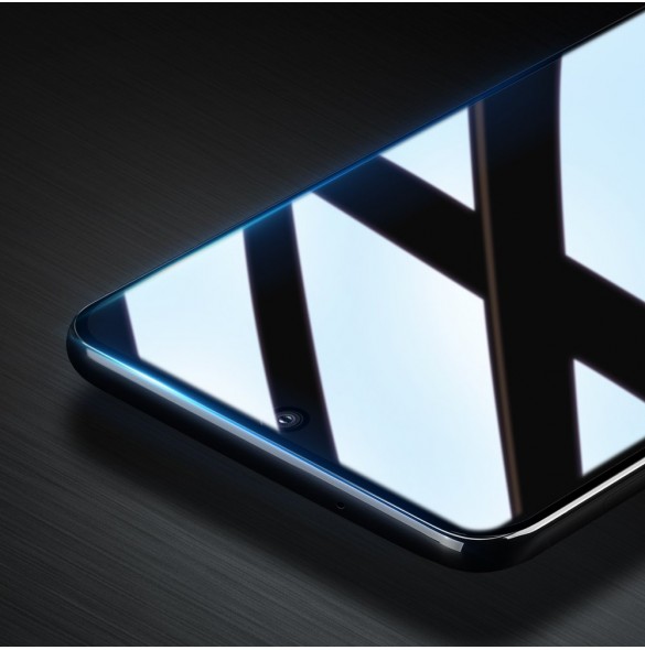 Dux Ducis 9D Tough Screen Protector i härdat glas täckt med ram för Samsung Galaxy S21 5G - Svart (väskvänlig)
