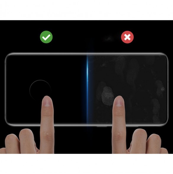 Dux Ducis 9D Tough Screen Protector i härdat glas täckt med ram för Samsung Galaxy S21 5G - Svart (väskvänlig)