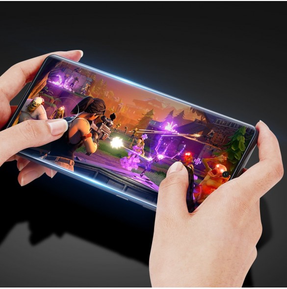 Dux Ducis 9D Tough Screen Protector av härdat glas täckt med ram för Samsung Galaxy S21 Ultra 5G - Svart (välvänlig)