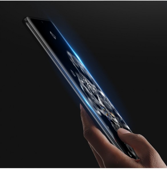 Dux Ducis 9D Tough Screen Protector av härdat glas täckt med ram för Samsung Galaxy S21 Ultra 5G - Svart (välvänlig)