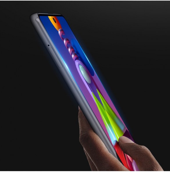 Dux Ducis 9D Tough Screen Protector i härdat glas täckt med ram för Samsung Galaxy M51 - Svart (väskvänlig)