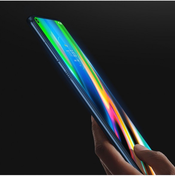 Dux Ducis 9D Tough Screen Protector i härdat glas täckt med ram för Motorola Moto G9 Power - Svart (välvänlig)
